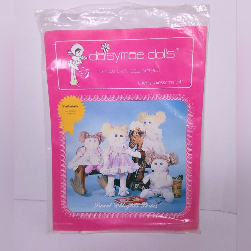 VTG 1983 Daisymae Dolls Cherry Blossoms Original Doll Clothes Pattern NOS